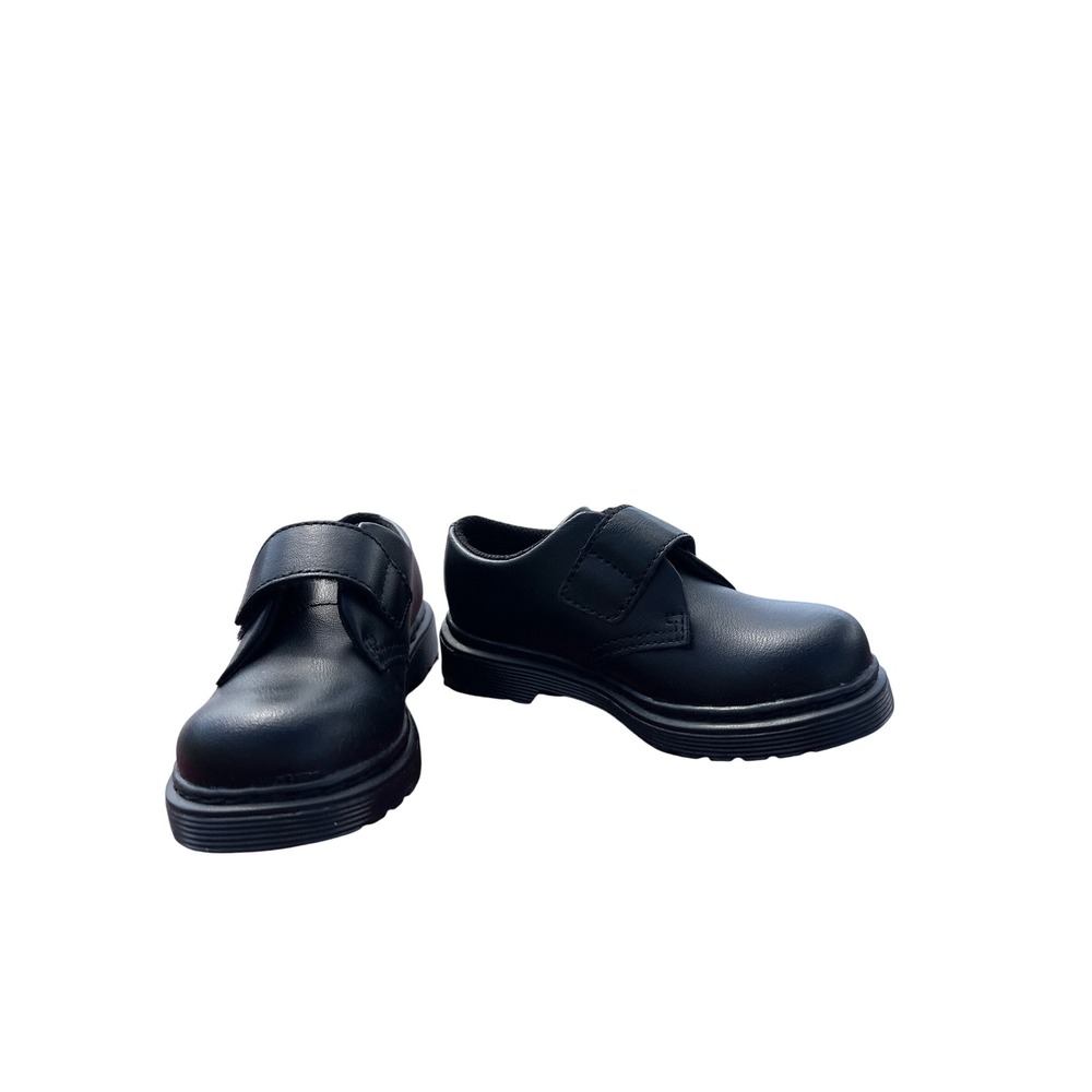 Dr Martens Kamron T Shoes Kids Size 8 Black Leather Back to School Gorpcore Y2K